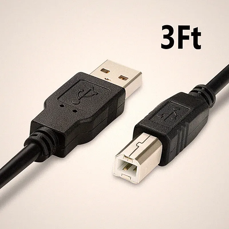 3Ft USB Data Cable Cord for Maxtor 3200 Personal Storage External Hard Drive